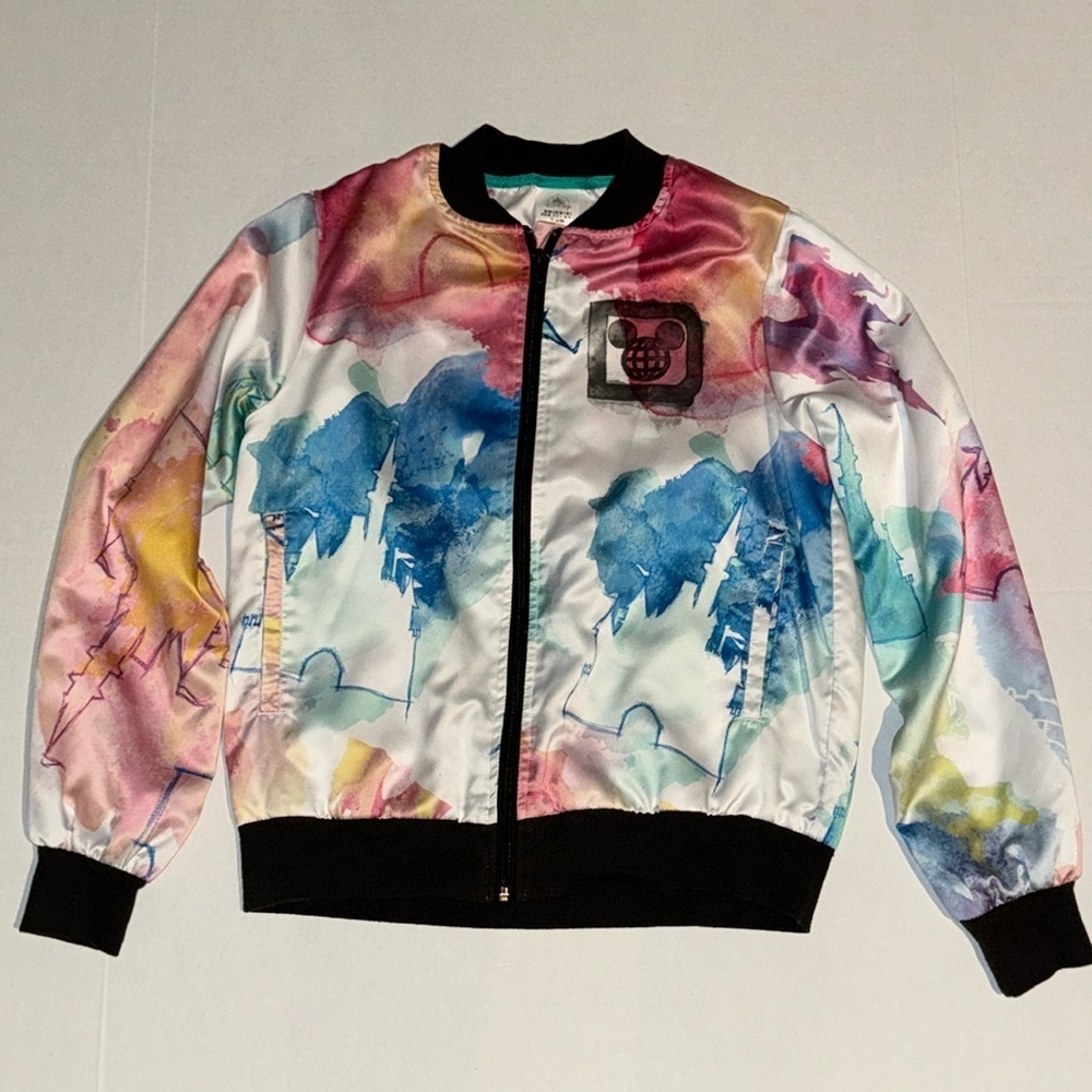 Disney Parks‎ Cinderella Castle Tie Dye Watercolor Jacket- Adult Small